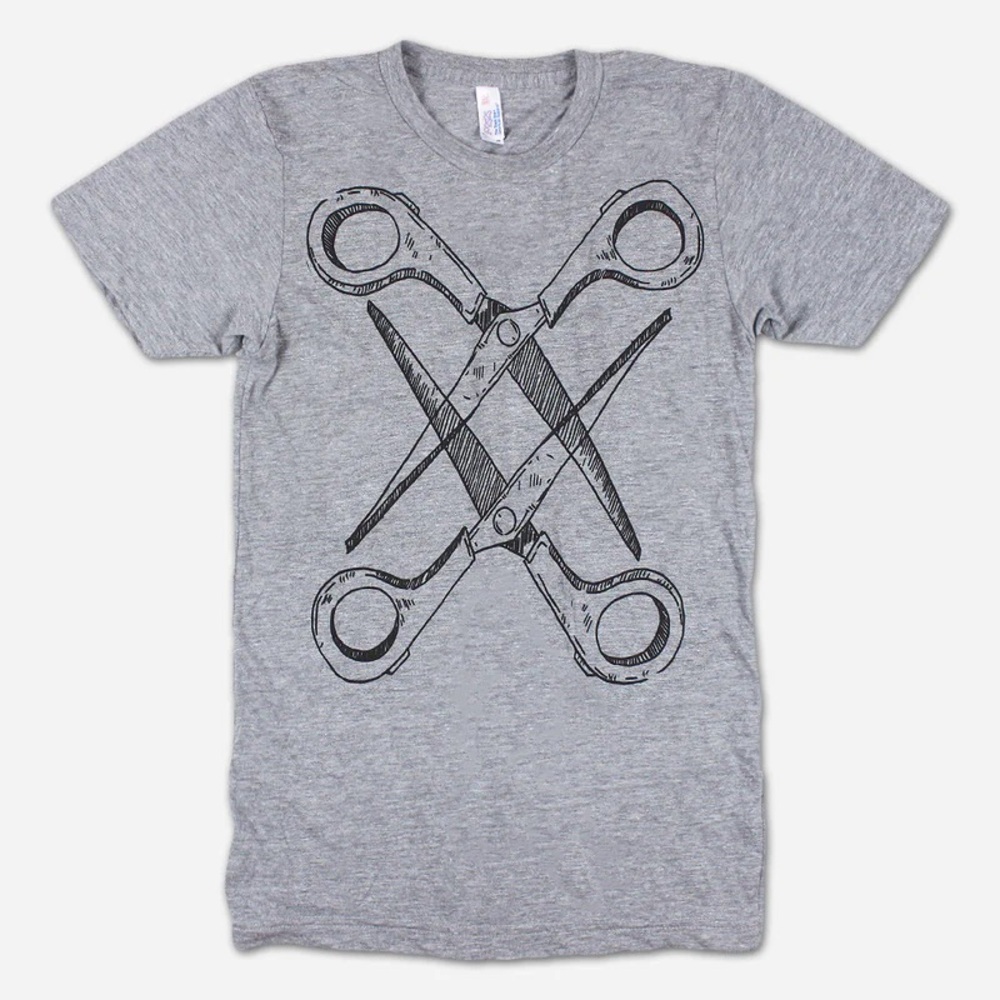 BASIC SCISSORING GREY TRI-BLEND